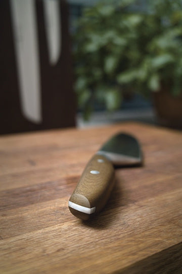 Juego 2 cuchillos acero/cafe 20/9 cm Wusthof